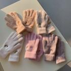 Plain Embroidered Gloves