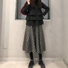 Dotted Wide-leg Pants / Shirt