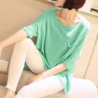Batwing 3/4 Sleeve Knitted Top