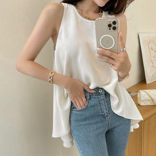 Draped Sleeveless Top