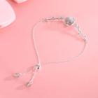 925 Sterling Silver Branches Moonstone Bracelet Silver - One Size