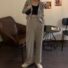 Leopard Print Cardigan / Harem Sweatpants