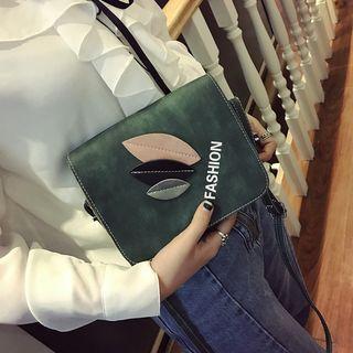 Leaf Applique Crossbody Bag