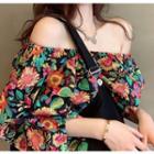Elbow-sleeve Floral Top / Shorts / Pants