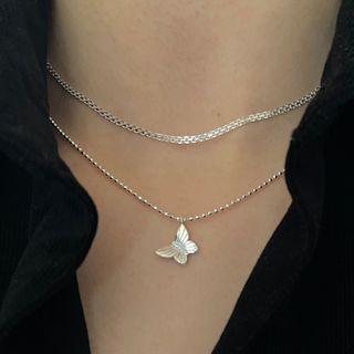 Chain Necklace Xl1193 - Silver - One Size