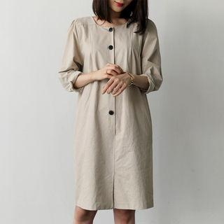 Buttoned Trench Dress