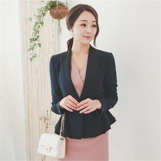 Single-breasted A-line Blazer