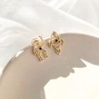 Asymmetrical Drop Earring 1 Pair - Gold - One Size