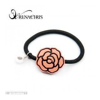 Faux-pearl Rose Hair Tie