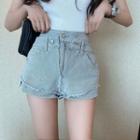 Mock Two Piece Demin Shorts