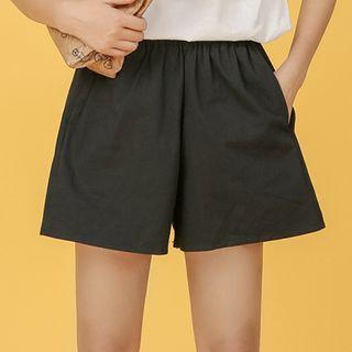 Straight Cut Wide Leg Shorts