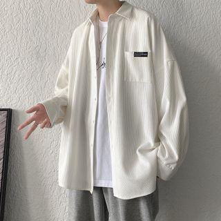 Plain Stripe Corduroy Shirt