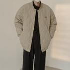 Applique Quilted Bomber Jacket