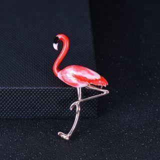 Flamingo Brooch Red - One Size