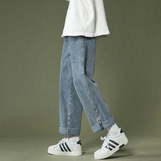 Mid-rise Straight Leg Jeans
