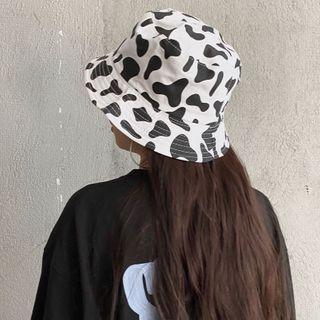 Printed Embroidered Revisable Bucket Hat