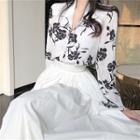 Plain Maxi A-line Skirt Skirt - White - One Size