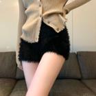 Furry Knit Shorts