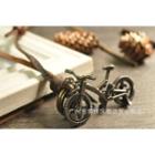Faux Leather Bicycle Pendant Necklace Coffee - One Size