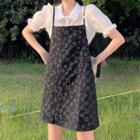 Jacquard Mini Overall Dress
