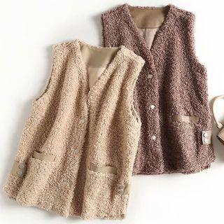 Button Fleece Vest