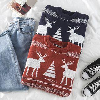 Deer Crew-neck Sweater