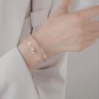 Layered Bracelet 1 Pc - Silver - One Size