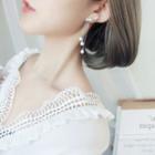 Faux Pearl Dangle Earring 1 Pair - E9228 - Earring - Faux Pearl - Tassel - One Size