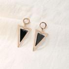 Stainless Steel Triangle Dangle Earring As Shown In Figure - One Size