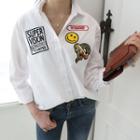 Long-sleeve Patch Shirt
