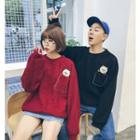 Couple Matching Cat Embroidered Pullover