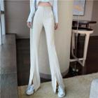 High-waist Split Bell Bottom Pants