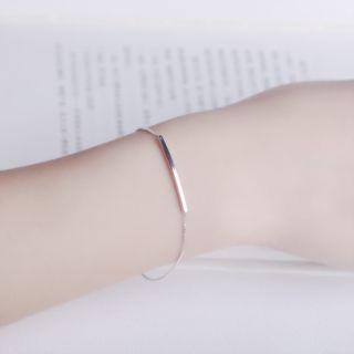 925 Sterling Silver Bar Bracelet Silver - One Size