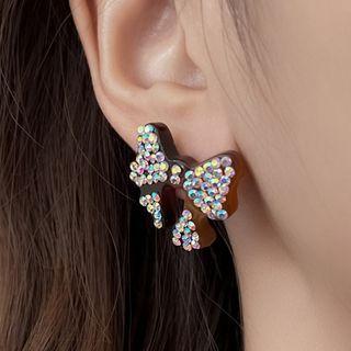 Bow Rhinestone Acetate Earring