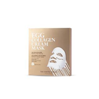 Too Cool For School - Egg Collagen Cream Mask Set 5pcs 12g X 5pcs