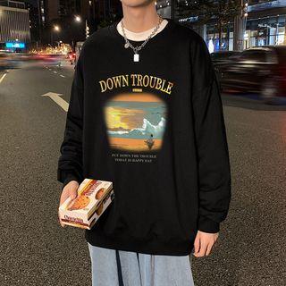 Pattern Print Sweatshirt