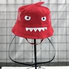 Cartoon Embroidered Hat With Face Shield