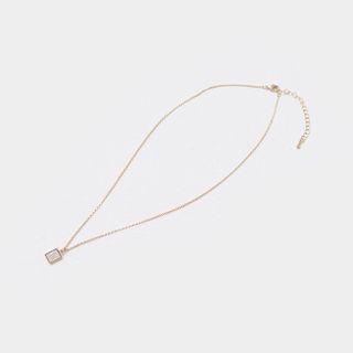 Gem Pendant Chain Necklace