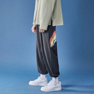 Rainbow Painted Pants