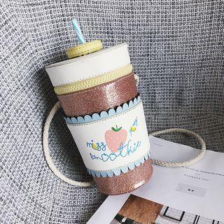 Tumbler-styled Crossbody Pouch As Shown In Figure - One Size