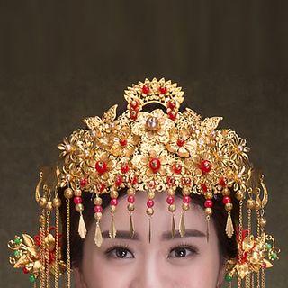 Chinese Wedding Headpiece As Shown In Figure - One Size