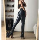 Slim-fit Faux Leather Pants