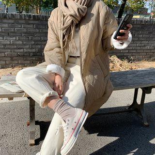Zip-up Quilting Coat