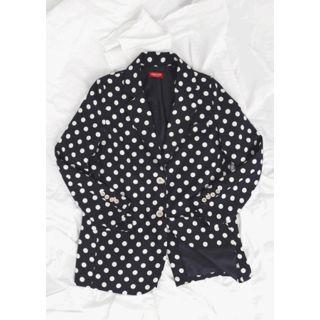 Single-breasted Polka-dot Blazer