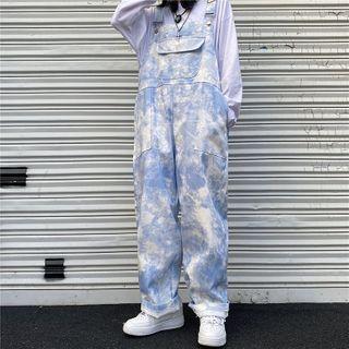 Tie-dye Print Straight Leg Jumper Pants