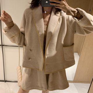 Single-breasted Coat / Mini A-line Skirt