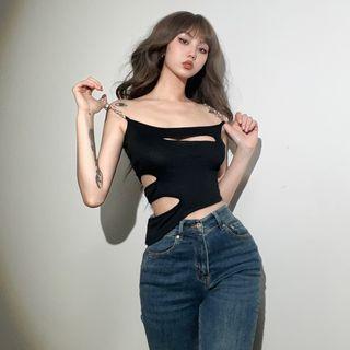 Chain Cutout Camisole Top