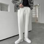 High-waist Drawstring Quilted Pants