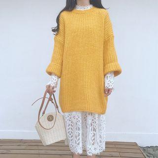 Long-sleeve Chunky Knit Dress