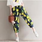 Printed Lantern Capri Pants